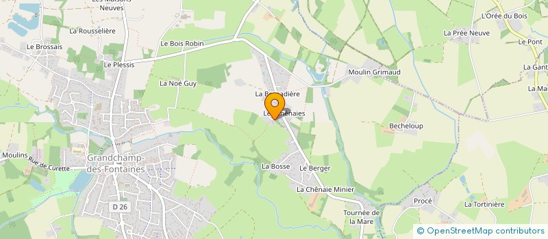 localisation de l'entreprise MADAME CAROLE LESADE à GRANDCHAMP-DES-FONTAINES
