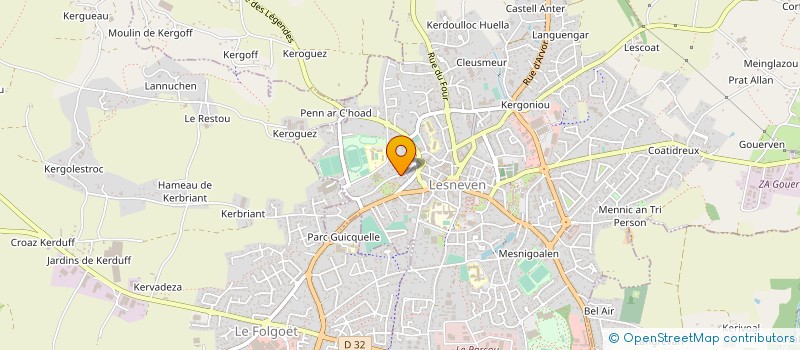 localisation de l'entreprise MADAME CAROLE LESIMPLE  LESNEVEN