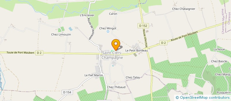 localisation de l'entreprise MADAME CAROLE LETOURNEAU à SAINT-CIERS-CHAMPAGNE