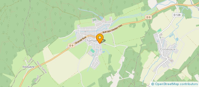 localisation de l'entreprise MADAME CAROLE LEUVREY  CHAMPEY