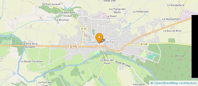 localisation de l'entreprise MADAME CAROLE LINARD  GUEMENE-PENFAO