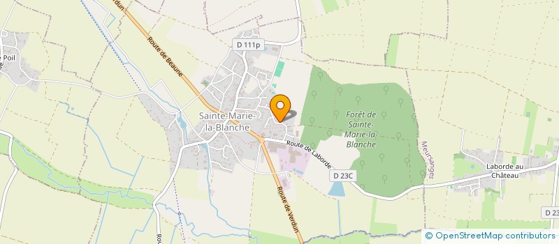 localisation de l'entreprise MADAME CAROLE LIORET  SAINTE-MARIE-LA-BLANCHE