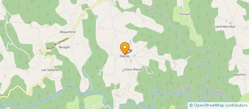 localisation de l'entreprise MADAME CAROLE LOPEZ  SAINT-VICTOR