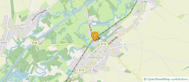 localisation de l'entreprise MADAME CAROLE LOUVET  RIBEMONT