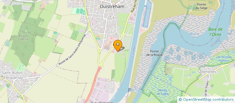 localisation de l'entreprise MADAME CAROLE LUBIN  OUISTREHAM