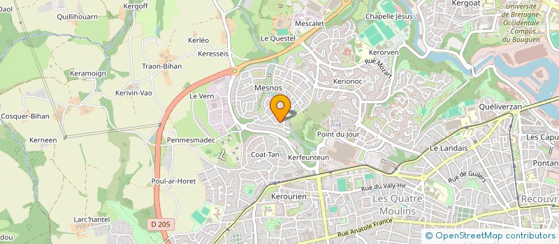 localisation de l'entreprise MADAME CAROLE MADEC à BREST