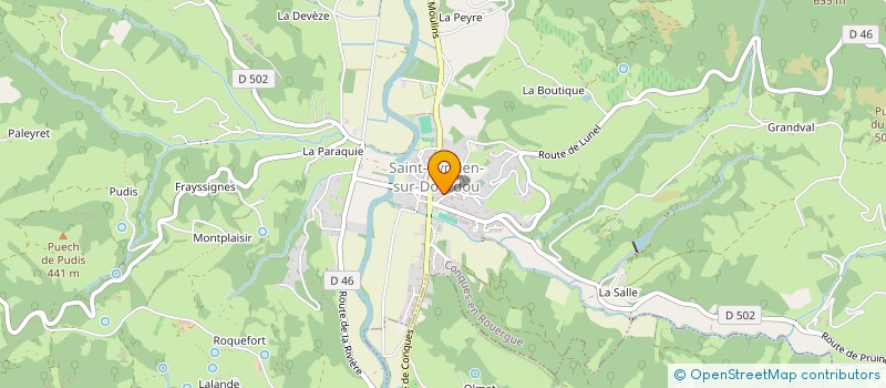 localisation de l'entreprise MADAME CAROLE MADRIERES  CONQUES-EN-ROUERGUE