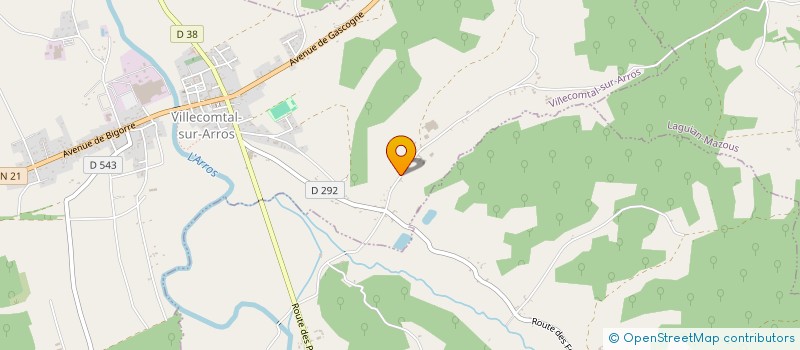 localisation de l'entreprise MADAME CAROLE MAILHOS  VILLECOMTAL-SUR-ARROS