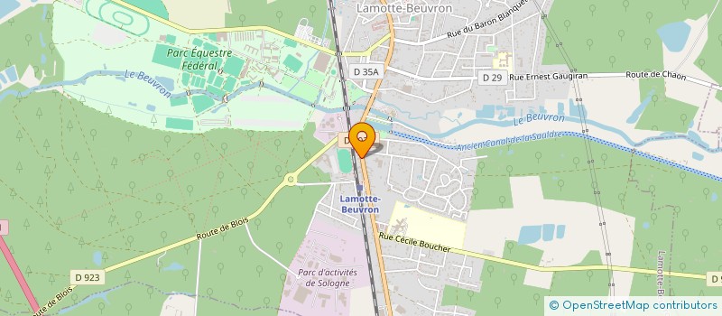 localisation de l'entreprise MADAME CAROLE MAILLARD  LAMOTTE-BEUVRON