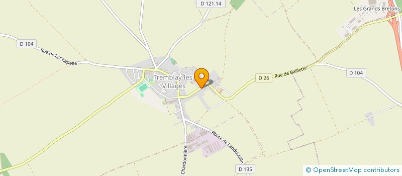 localisation de l'entreprise MADAME CAROLE MALLET à TREMBLAY-LES-VILLAGES