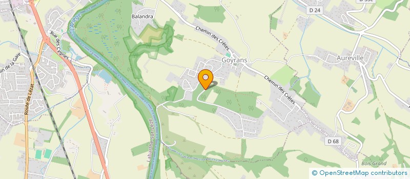 localisation de l'entreprise MADAME CAROLE MANEVILLE  GOYRANS