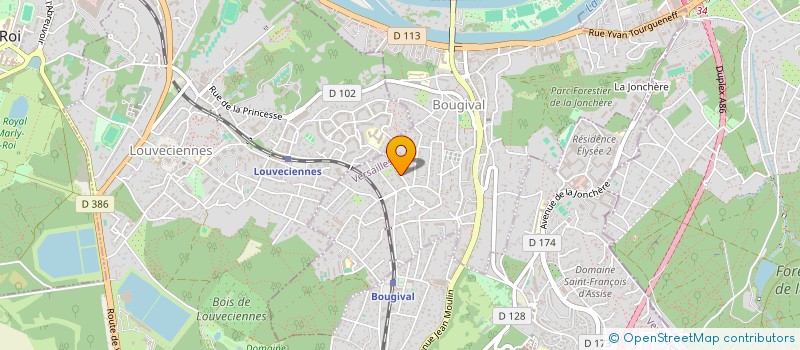 localisation de l'entreprise MADAME CAROLE MANFRINO  BOUGIVAL