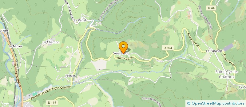 localisation de l'entreprise MADAME CAROLE MANSOUR  SAINT-CYR-LE-CHATOUX