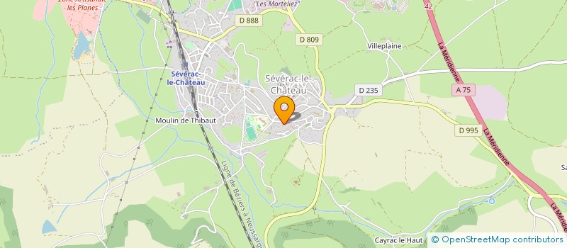 localisation de l'entreprise MADAME CAROLE MANTICO  SEVERAC D'AVEYRON