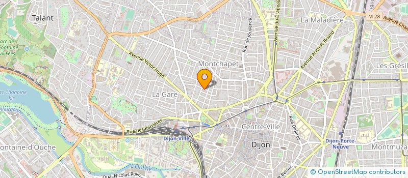localisation de l'entreprise MADAME CAROLE MARCHAND  DIJON