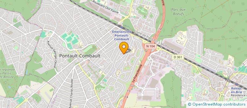 localisation de l'entreprise MADAME CAROLE MARONCLE à PONTAULT-COMBAULT