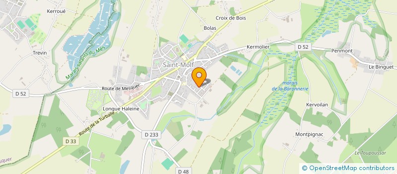 localisation de l'entreprise MADAME CAROLE MARTIN  SAINT-MOLF