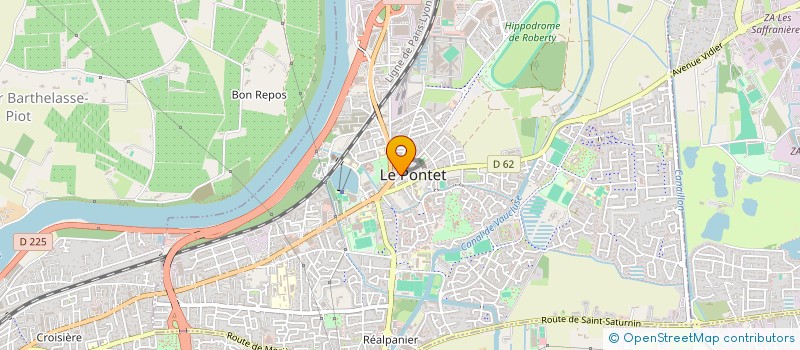 localisation de l'entreprise MADAME CAROLE MASSE  LE PONTET