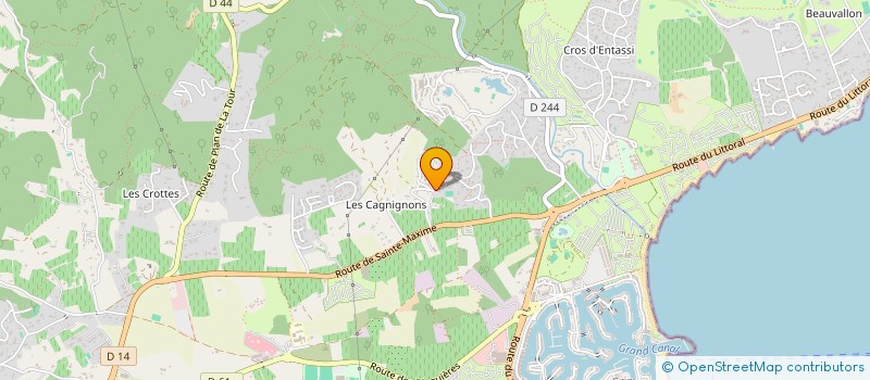 localisation de l'entreprise MADAME CAROLE MATHIEU  GRIMAUD