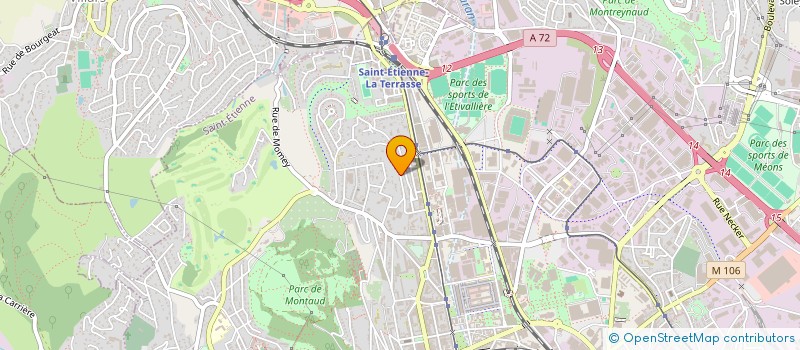 localisation de l'entreprise MADAME CAROLE MELEY  SAINT-ETIENNE