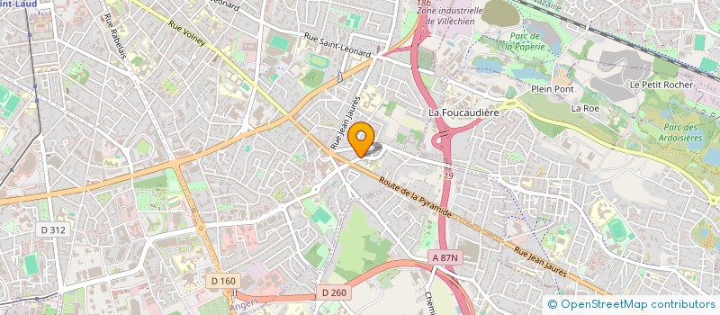 localisation de l'entreprise MADAME CAROLE MELLIER à ANGERS