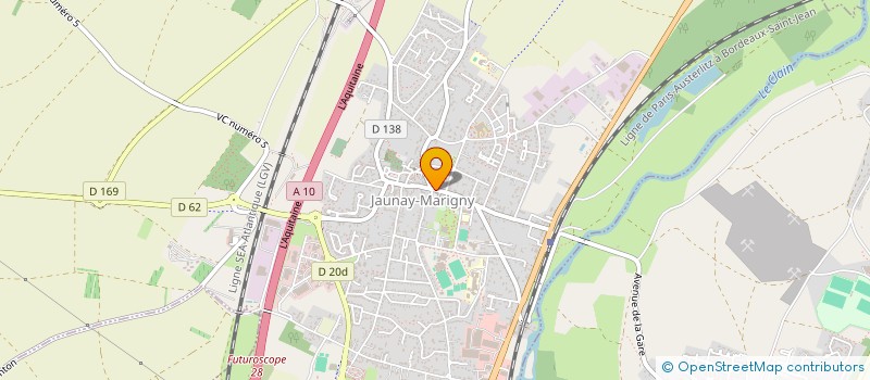 localisation de l'entreprise MADAME CAROLE MERGAULT  JAUNAY-MARIGNY