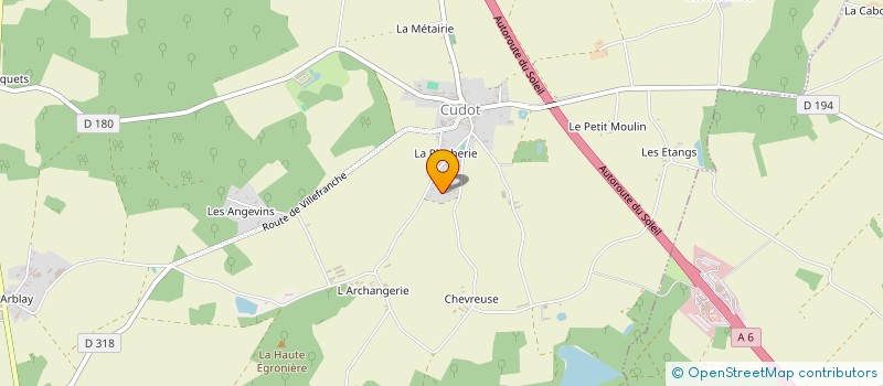 localisation de l'entreprise MADAME CAROLE MESSI  CUDOT