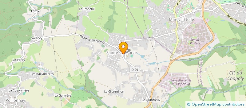 localisation de l'entreprise MADAME CAROLE MEYER  SAINTE-CONSORCE