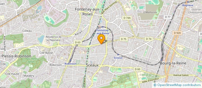 localisation de l'entreprise MADAME CAROLE MONCEAU à SCEAUX