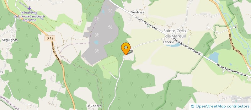 localisation de l'entreprise MADAME CAROLE MONHAY  SAINTE-CROIX-DE-MAREUIL