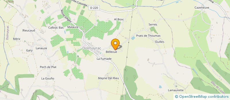 localisation de l'entreprise MADAME CAROLE MOREAU  DOLMAYRAC