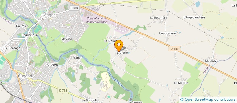 localisation de l'entreprise MADAME CAROLE MOREAU  GETIGNE