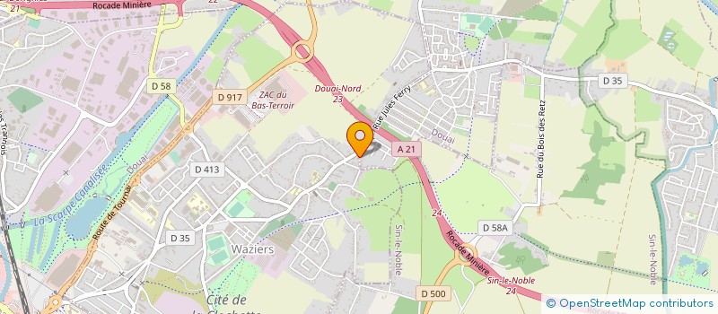 localisation de l'entreprise MADAME CAROLE MORELLE  DOUAI