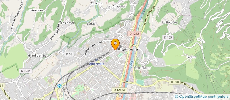 localisation de l'entreprise MADAME CAROLE MORELLO à ALBERTVILLE