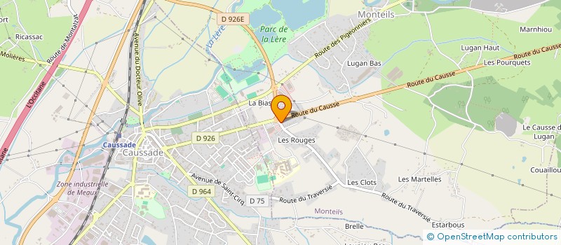 localisation de l'entreprise MADAME CAROLE MORLHON  MONTEILS