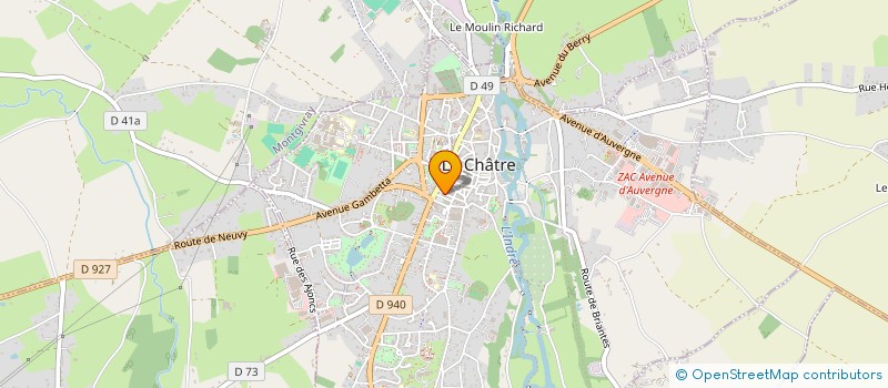 localisation de l'entreprise MADAME CAROLE MOUSIN à LA CHATRE