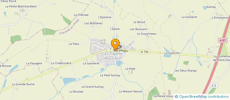 localisation de l'entreprise MADAME CAROLE MOUSSEAU  CHEMILLE-EN-ANJOU