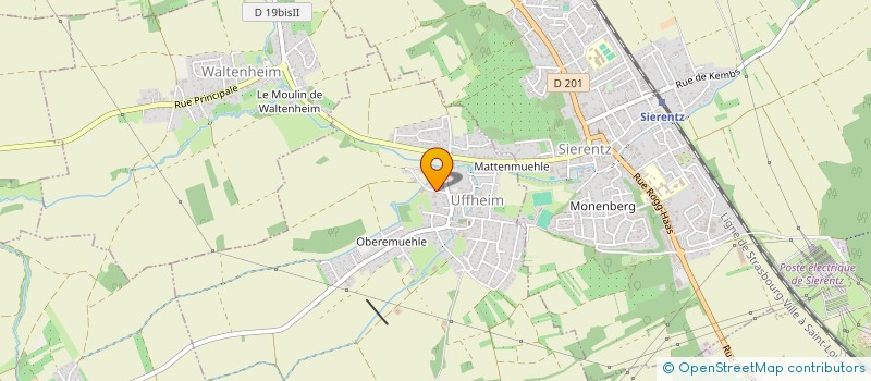 localisation de l'entreprise MADAME CAROLE MULHAUPT  UFFHEIM