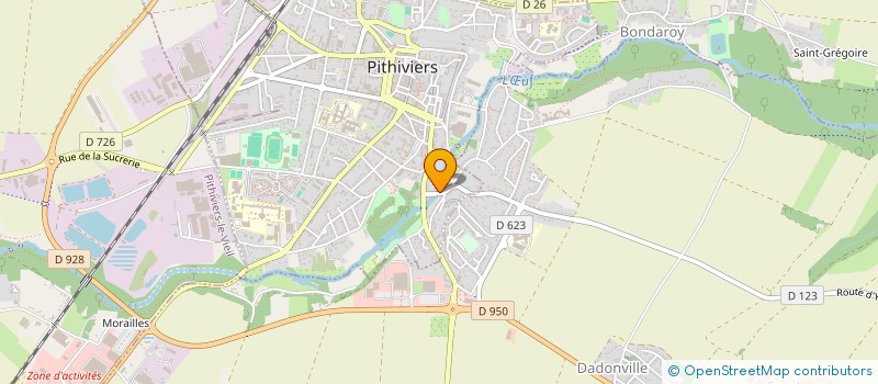 localisation de l'entreprise MADAME CAROLE MULLER à PITHIVIERS