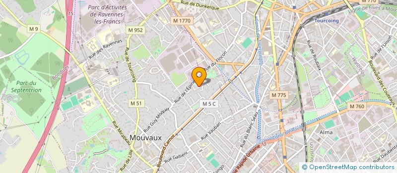 localisation de l'entreprise MADAME CAROLE MULLIE à MOUVAUX