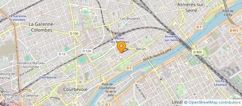 localisation de l'entreprise MADAME CAROLE NAGY  COURBEVOIE
