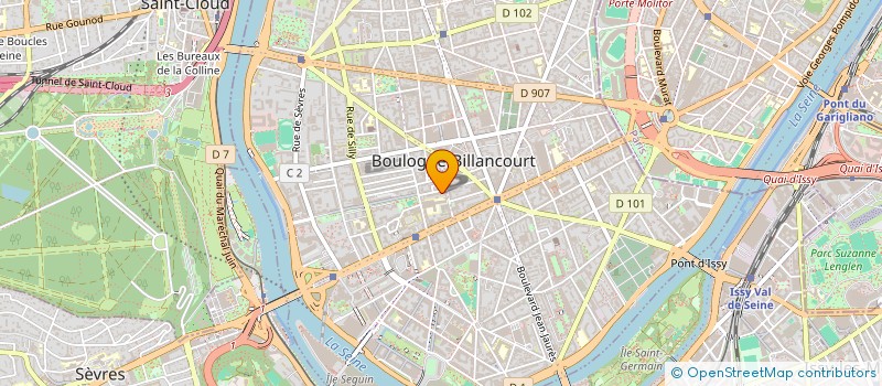 localisation de l'entreprise MADAME CAROLE NASLIN  BOULOGNE-BILLANCOURT