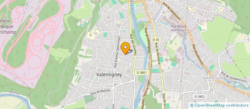 localisation de l'entreprise MADAME CAROLE NORCINI  VALENTIGNEY