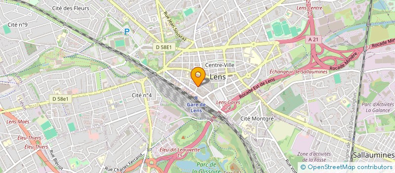 localisation de l'entreprise MADAME CAROLE OLIVIER  LENS