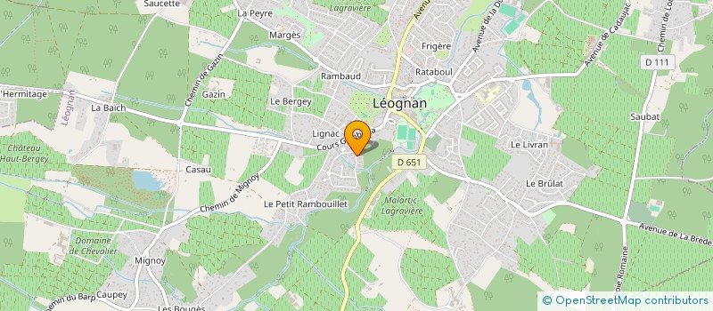 localisation de l'entreprise MADAME CAROLE OURMIERES à LEOGNAN