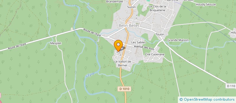 localisation de l'entreprise MADAME CAROLE PACE  BELIN-BELIET