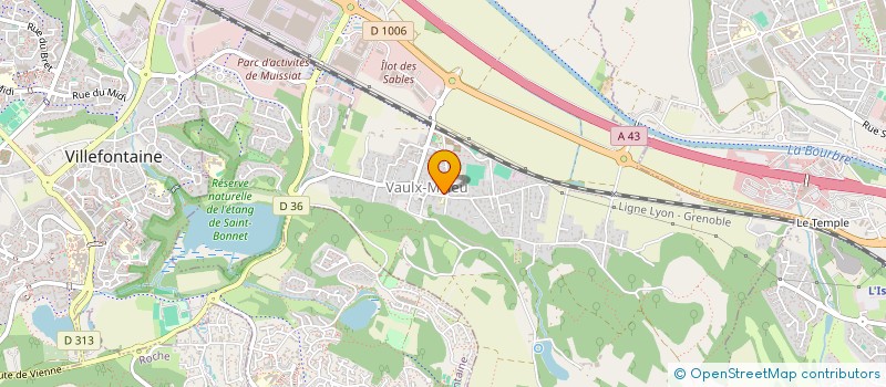 localisation de l'entreprise MADAME CAROLE PALLIN  VAULX-MILIEU