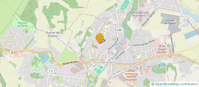 localisation de l'entreprise MADAME CAROLE PARADISO  PONT-DE-CHERUY