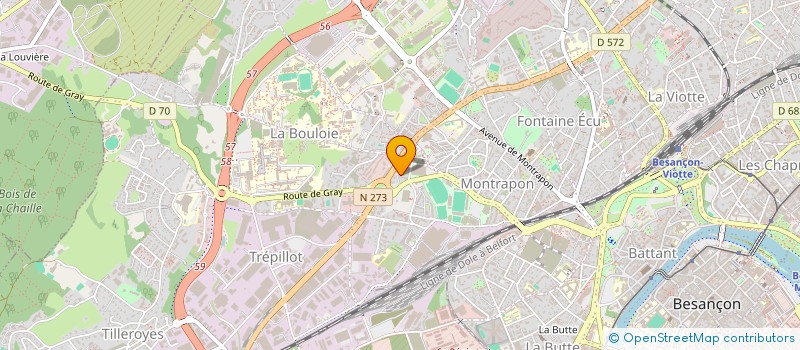 localisation de l'entreprise MADAME CAROLE PARIENTE  BESANCON