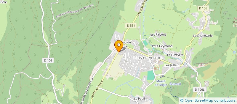 localisation de l'entreprise MADAME CAROLE PAUCHER à LANS-EN-VERCORS